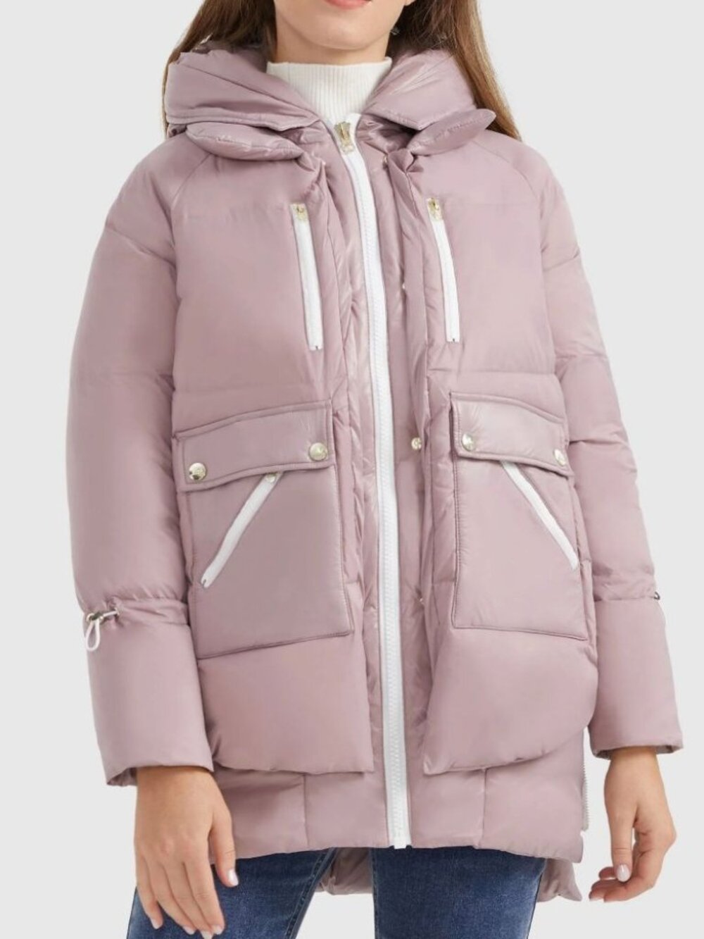 Orolay 092 Universe Thickened Down Jacket Lilac NWT Medium